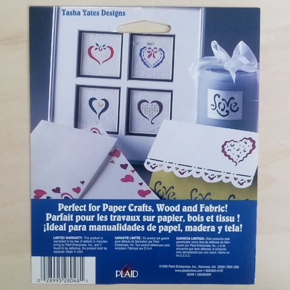 5/$15 VTG Stencil Hearts - Picture 3 of 3